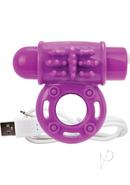 Charged Owow Rechargeable Vibe Ring Waterproof - Purple
