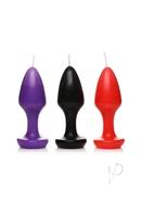 Master Series Kink Inferno Drip Candles - Black/purple/red