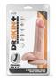 Dr. Skin Plus Gold Collection Posable Dildo With Balls And Suction Cup 6in - Vanilla